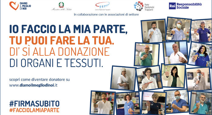 23ma Giornata Nazionale della donazione di organi e tessuti: l’appello di medici e infermieri