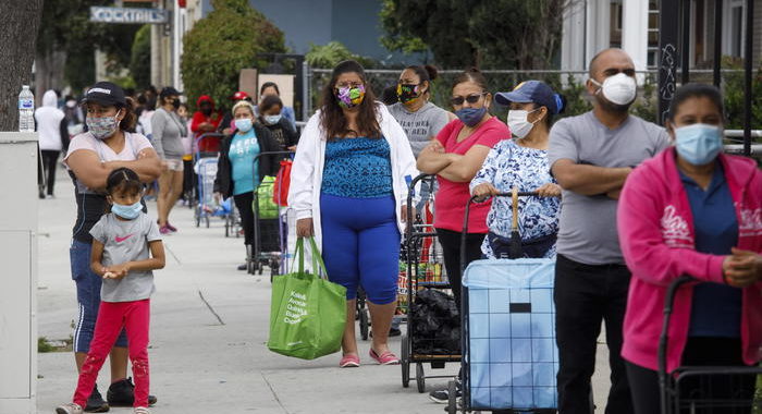 Coronavirus: in Usa oltre 700mila casi