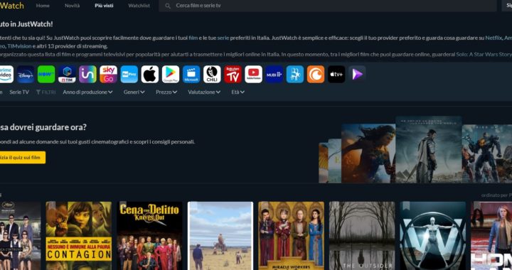 JustWatch, il posto migliore dove trovare un film in streaming