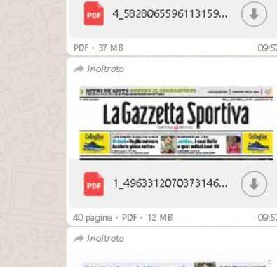 Pdf pirata di giornali e libri su Telegr