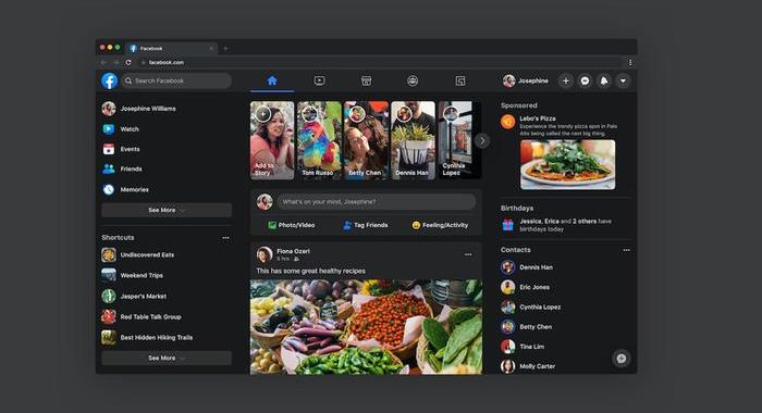 Facebook cambia, si rifà il look sui computer