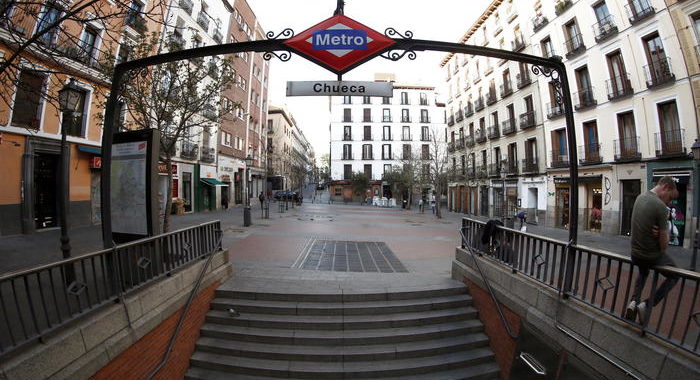 Coronavirus: Madrid, sabato primo giorno senza vittime