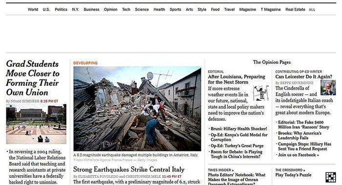 New York Times rimuove i suoi contenuti da Apple News
