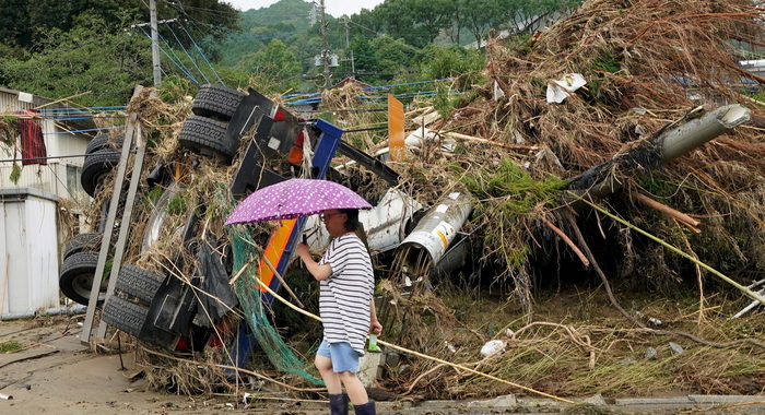 Giappone: maltempo provoca 63 morti e 16 dispersi