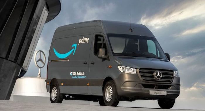 Amazon: 1.800 van elettrici Mercedes per consegne in Europa