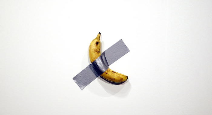 Banana sul muro di Maurizio Cattelan approda al Guggenheim