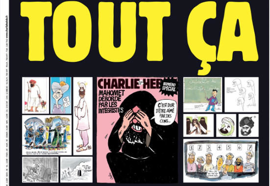 Charlie Hebdo ripubblica caricature di Maometto