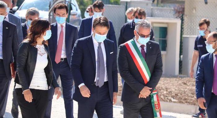 Conte a Norcia per visita scuola