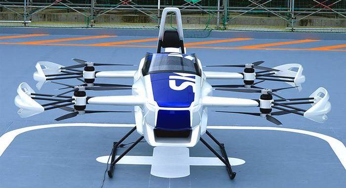 SkyDrive SD-03, primo volo di prova per il drone monoposto