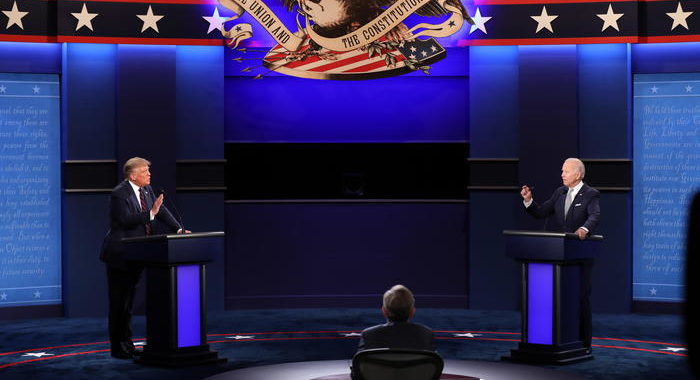Al via duello tv a distanza Trump-Biden