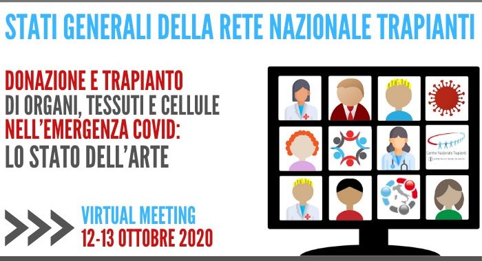 Al via gli Stati Generali della rete nazionale trapianti, in modalità digitale