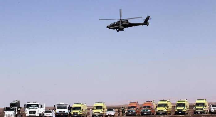 Caduto un elicottero nel Sinai egiziano, 7 morti