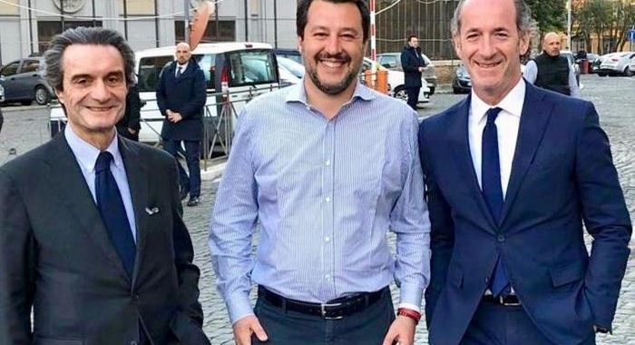 Salvini, Fontana avvertito zona rossa mentre Conte era in Tv