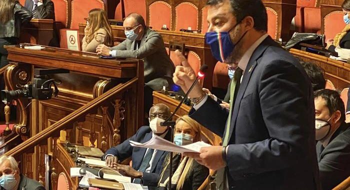 Dl sicurezza:Lega occupa Aula Senato,’negata discussione’