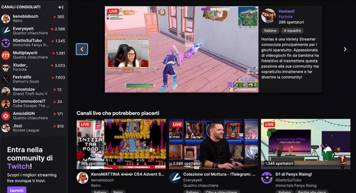 Dopo TikTok nuova mania è Twitch, cresce anche in Italia