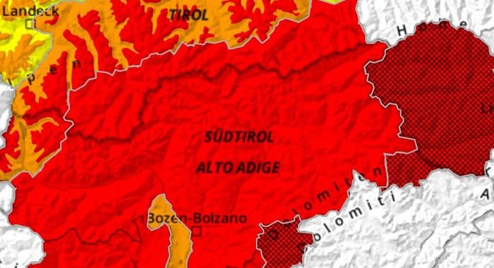 Pericolo valanghe molto forte sulle Dolomiti di Sesto