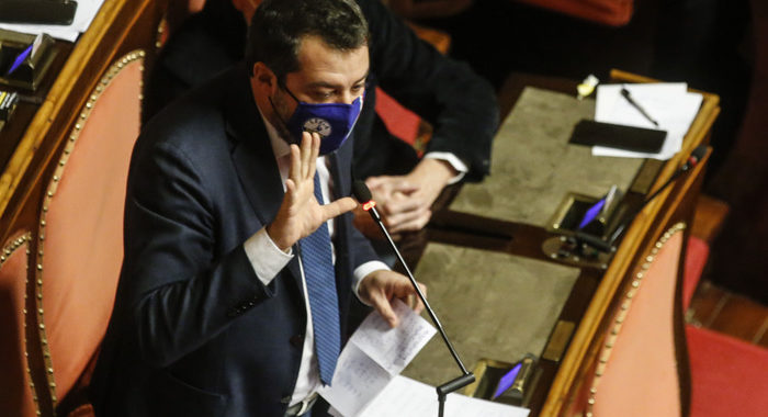 ++ Salvini,Conte?scomparso.Troppo impegnato in lite con Renzi ++