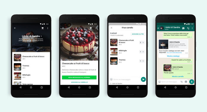 WhatsApp, arriva il carrello per fare acquisti in chat