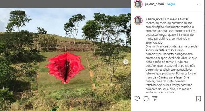 Brasile: artista criticata per scultura a forma di vulva
