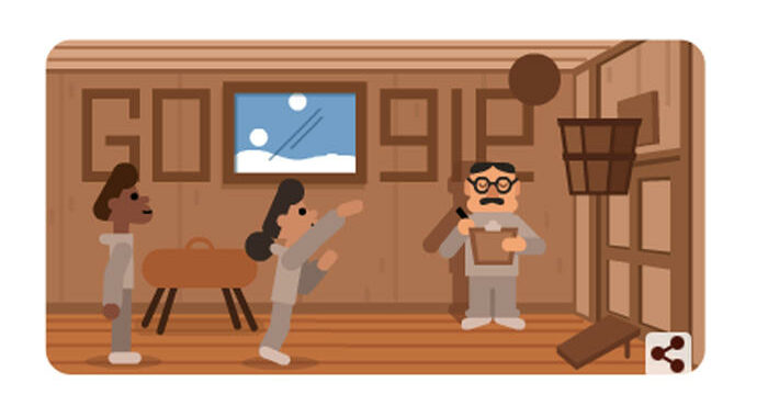 James Naismith, Google rende omaggio con un doodle all’inventore del gioco del basket