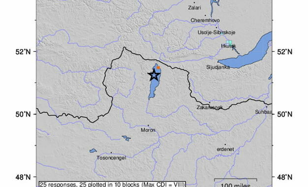 Scossa di terremoto 6.8 al confine tra Mongolia e Russia