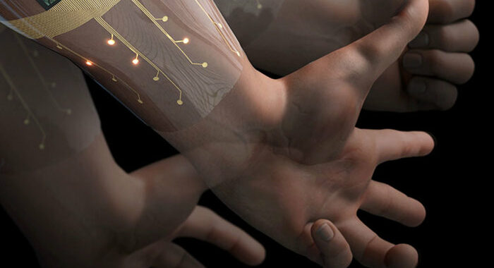 Un bracciale con biosensori che riconosce i gesti della mano