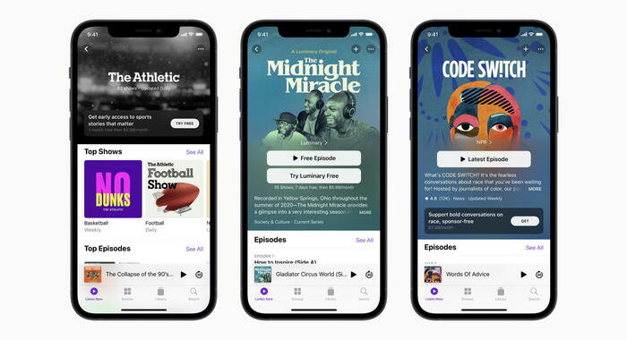 Apple rilancia sui podcast col servizio in abbonamento