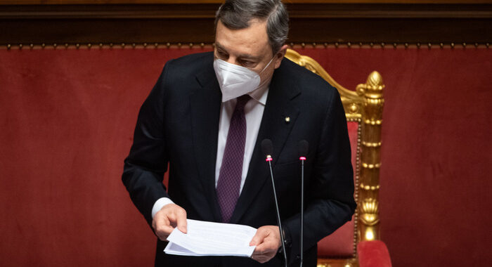 Draghi, Italia esposta a rischio clima anche per abusi