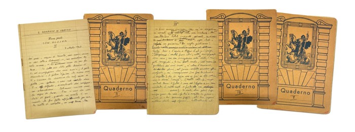 Per la prima volta esposti i “Quaderni rossi” di Pasolini