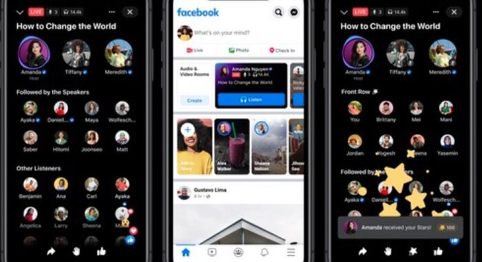 Facebook accende Live Audio Rooms, risposta a Clubhouse