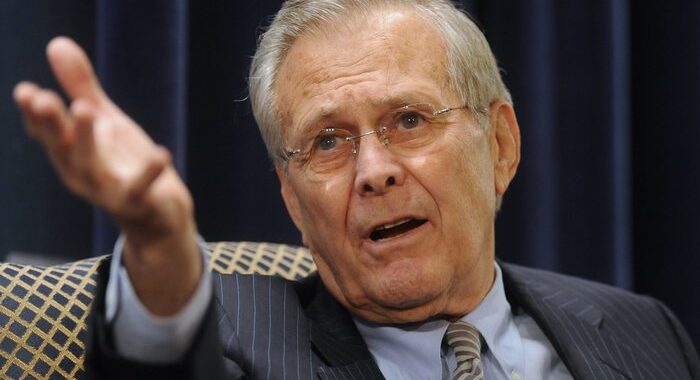 Usa, morto l’ex segretario alla Difesa Donald Rumsfeld