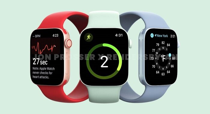 Apple Watch Series 7, online le prime immagini in rendering