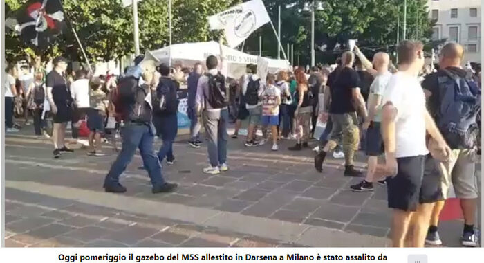 Assalto a gazebo: due No vax indagati a Milano