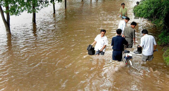 Corea nord: piogge e inondazioni, almeno 5.000 sfollati