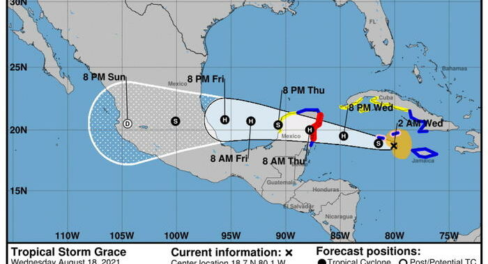 Messico: Grace è diventato uragano e va verso lo Yucatan