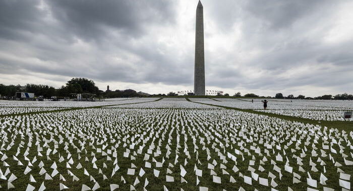 A Washington 600mila bandiere bianche per le vittime del Covid