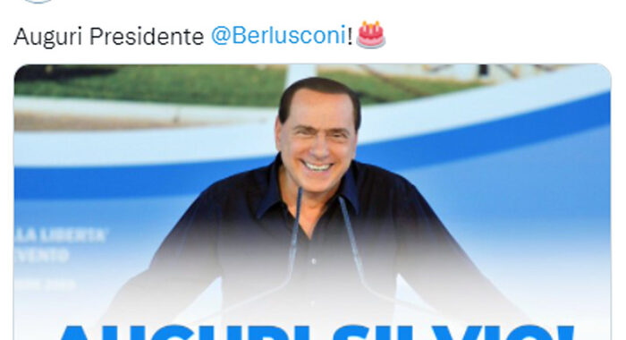 Salvini, auguri a Berlusconi per il suo compleanno