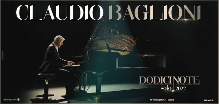Claudio Baglioni torna dal vivo con ‘Dodici Note Solo’