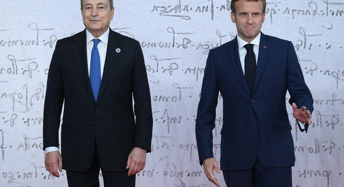 G20: Draghi accoglie Macron alla Nuvola