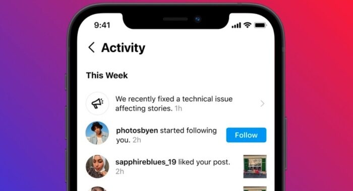 Instagram, una notifica per sapere se l’app non funziona