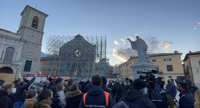 Norcia ricorda il quinto anniversario del sisma