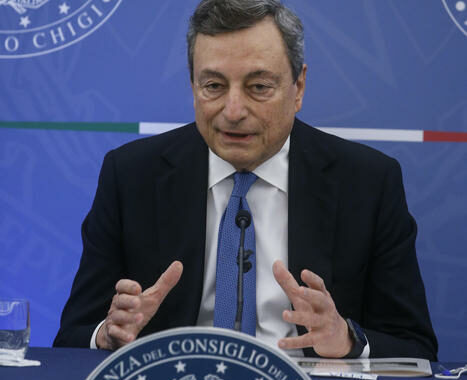 Covid: Draghi,situazione in lieve ma costante peggioramento
