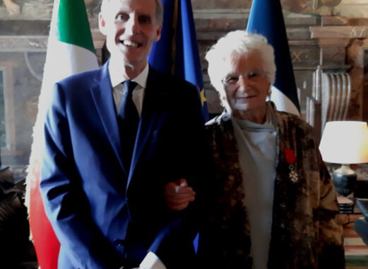 Liliana Segre riceve la Legion d’onore a Palazzo Farnese
