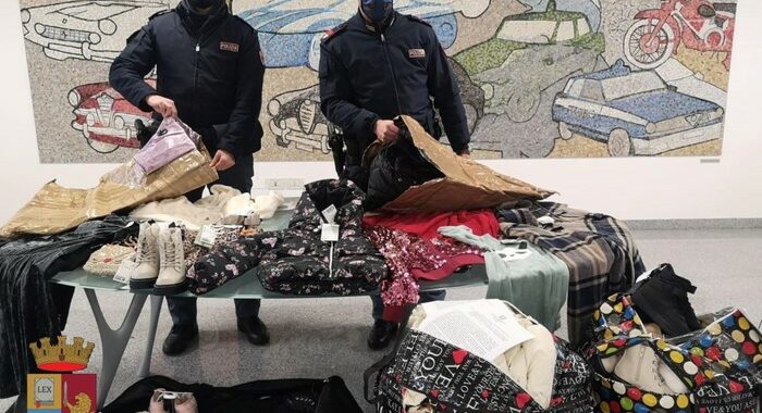 Banda rubava capi abbigliamento in tutta Italia, 5 arresti