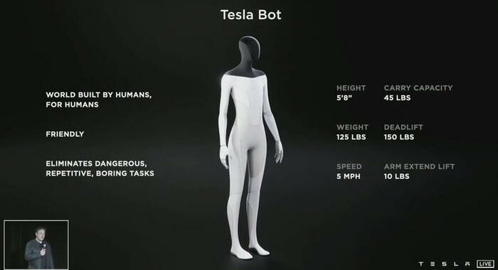 Musk punta su robot, più importante di nuovo modello Tesla