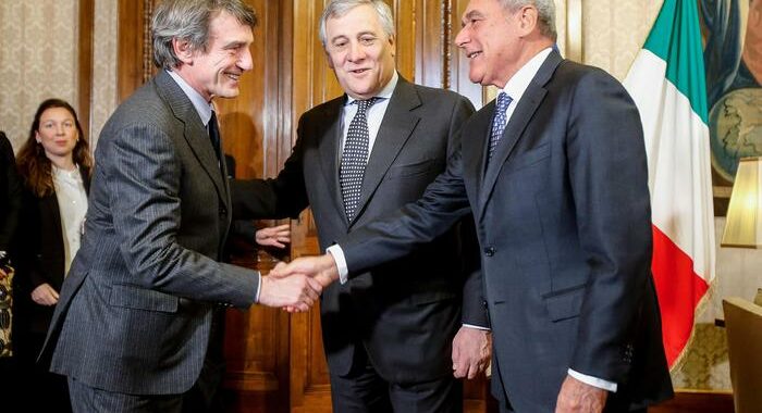 Sassoli: Tajani, se ne va un Grande Presidente