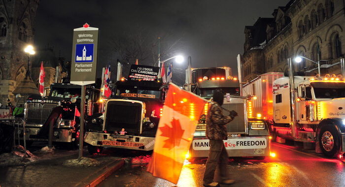 Covid: protesta camionisti Canada, oltre 20 arresti