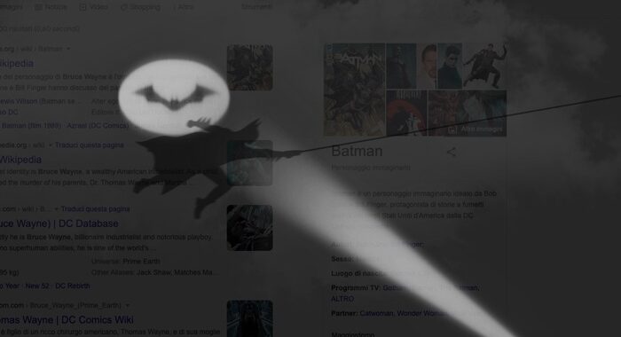 Google, omaggio al film The Batman nella ricerca online