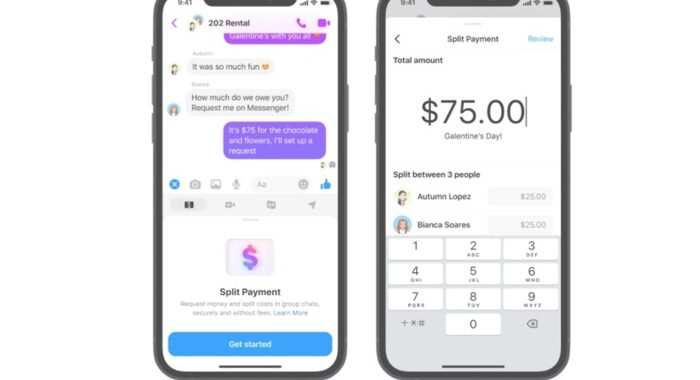 Messenger, negli Usa il conto della pizza si divide in chat