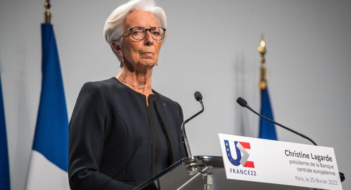 Ucraina: Lagarde, da invasione Russia gas +22%